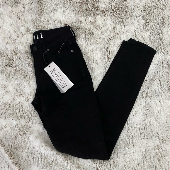 HALE Women Skinny Jeans | Black Skinny Jeans Size 24 | HALE Mid Rise Skinny Jean - Picture 11 of 14